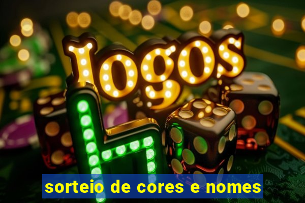 sorteio de cores e nomes